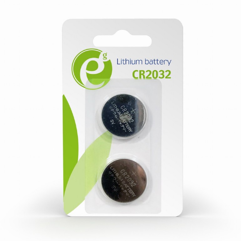 Батарейка Energenie (EG-BA-CR2032-01) CR2032 3V "таблетка" 2шт в блистере