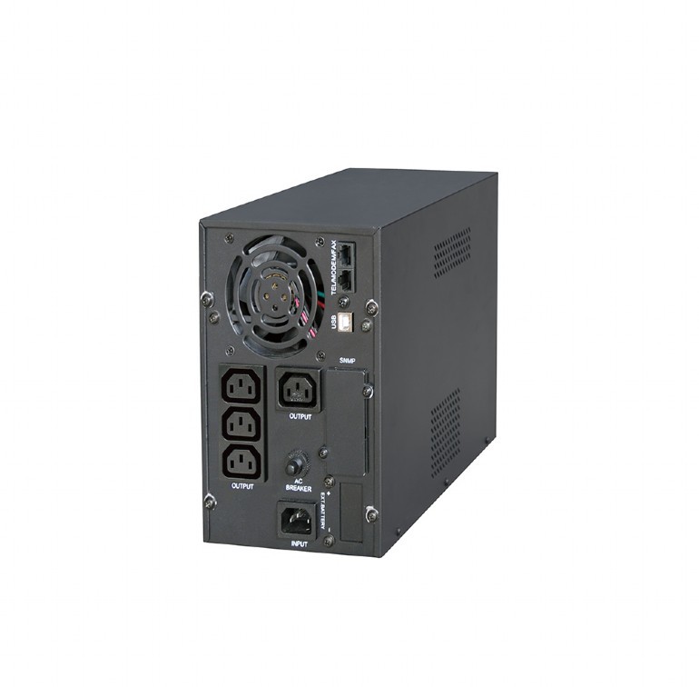 Источник бесперебойного питания 2000VA Gembird EG-UPS-PS2000-01 (чистый синус на выходе, 2000VA, 1600W, AVR, 4xC13, LCD, USB)