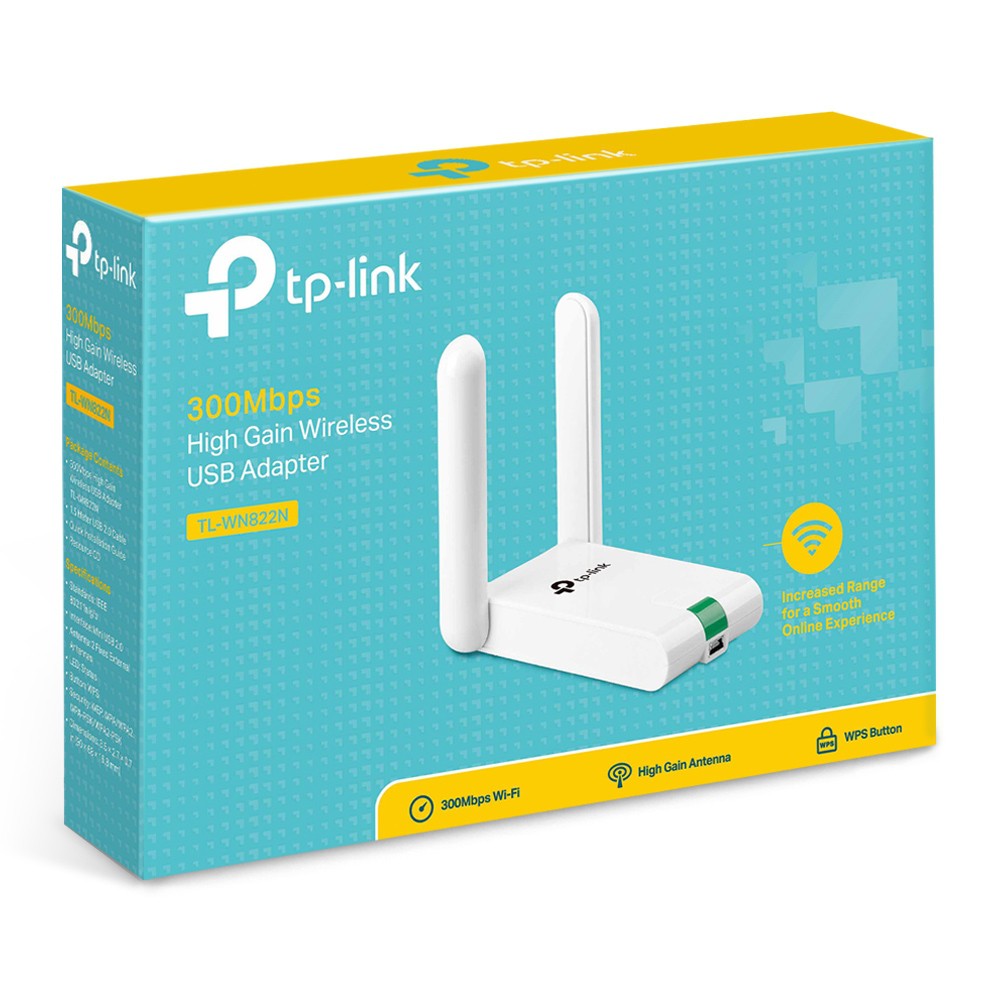   Wi-Fi TP-Link TL-WN822N (300Mbps, 2.4 , USB2.0)
