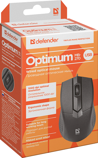  Defender Optimum MB-270 (52270) (1000 dpi, 3 , USB)