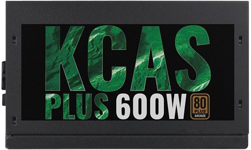   600W Aerocool KCAS PLUS-600W (24+8pin, 4x6/8pin, 4xMOLEX , 7xSATA, 80+ Bronze)