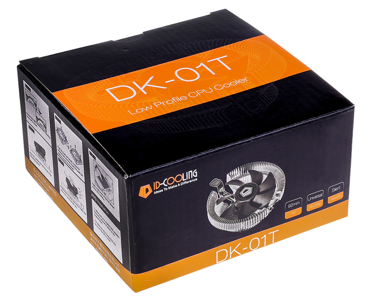  ID-Cooling DK-01T (ID-CPU-DK-01T) (Socket All, 92mm, 2200rpm, 38.5CFM, 23.8dBa, 95W, 3pin)
