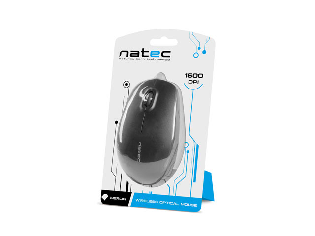  Natec MERLIN (NMY-0897) 1600dpi Black Wireless