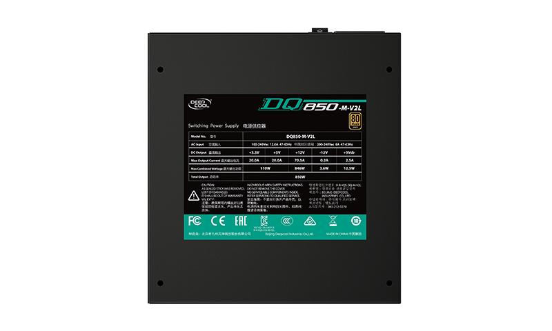   850W DeepCool DQ850-M-V2L (DP-GD-DQ850-M-V2L)