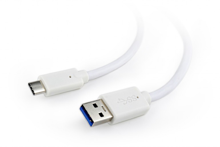  Cablexpert CCP-USB3-AMCM-W-0.1M White (USB 3.0 -> USB Type-C) 0.1m