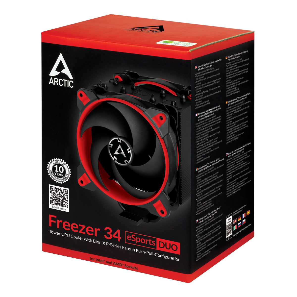 Вентилятор Arctic Cooling Freezer 34 eSports DUO Red (ACFRE00060A)