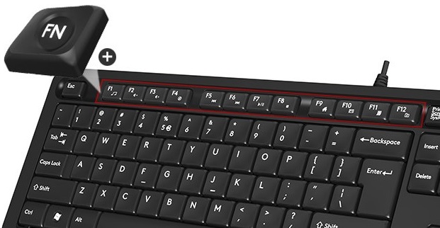 Клавиатура+мышь A4Tech Fstyler F1010 (черный оранжевый)