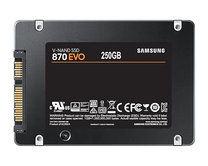   SSD 250Gb Samsung 870 EVO (MZ-77E250BW)
