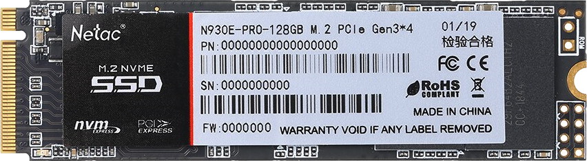   SSD 128Gb Netac N930E PRO (NT01N930E-128G-E4X)