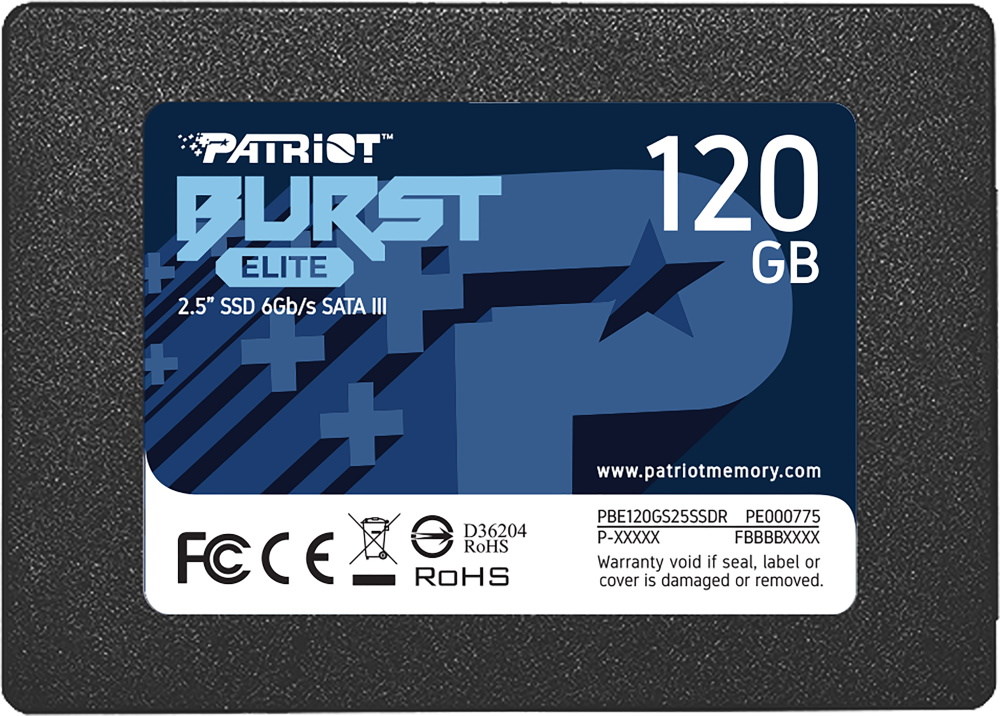 Жесткий диск SSD 120Gb Patriot Burst Elite (PBE120GS25SSDR)