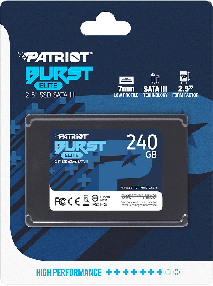   SSD 240Gb Patriot Burst Elite (PBE240GS25SSDR)