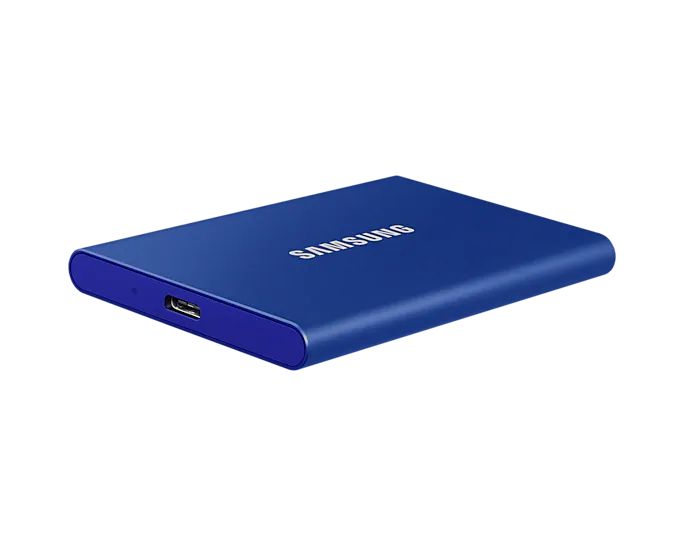 Внешний жесткий диск SSD 1Tb Samsung Portable SSD T7 (MU-PC1T0H/WW) (синий)