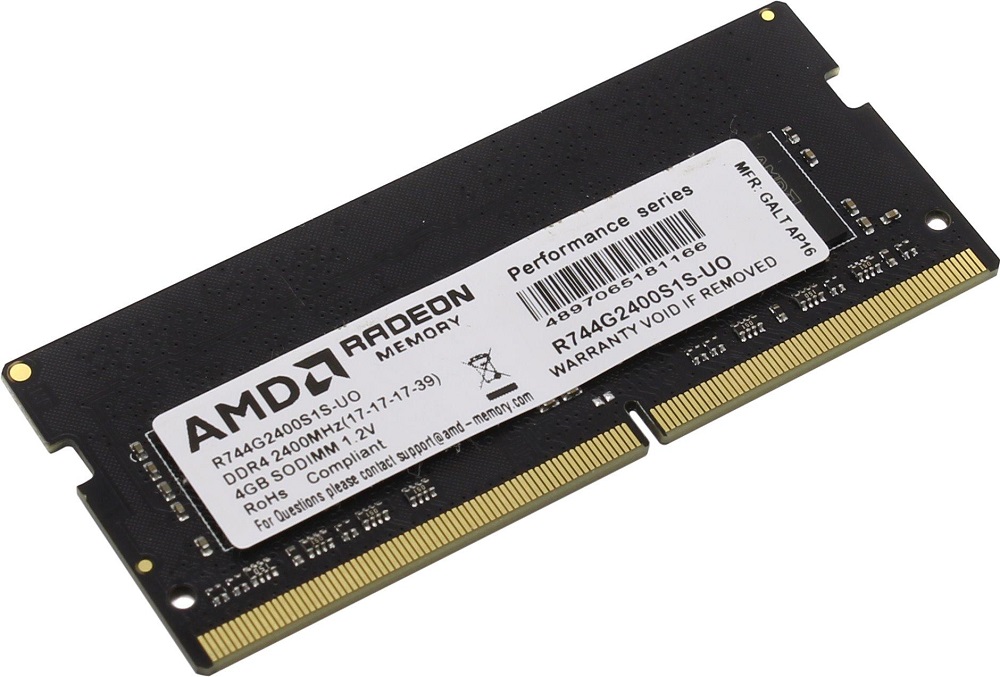 Модуль памяти 4Gb AMD R744G2400S1S-UO