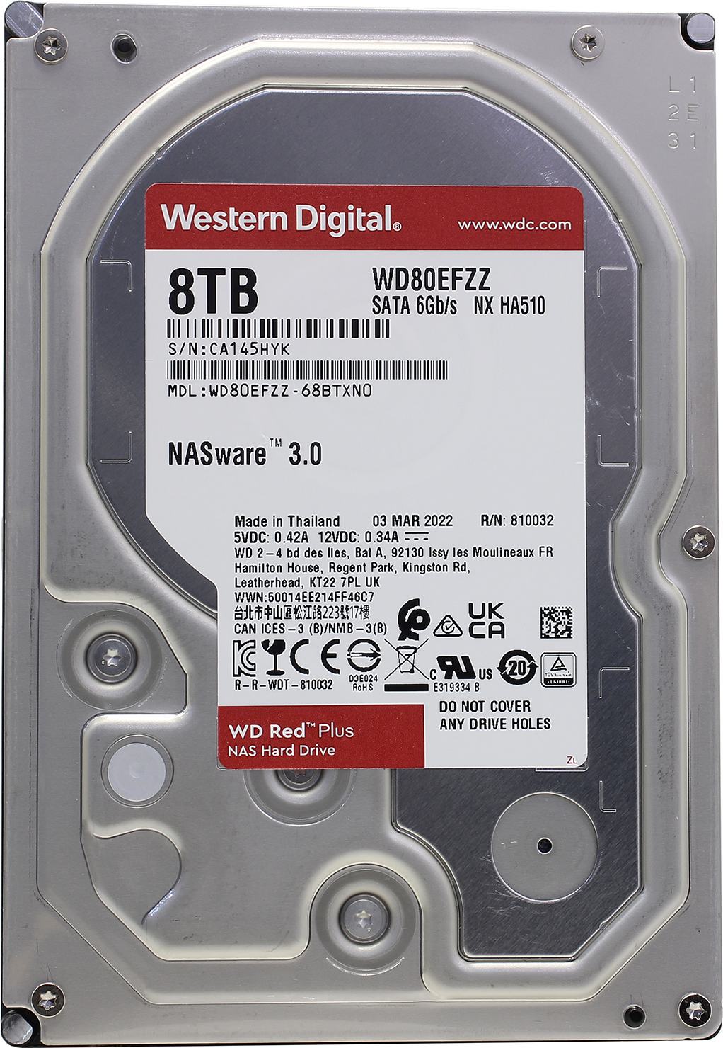   8Tb Western Digital Red Plus (WD80EFZZ)