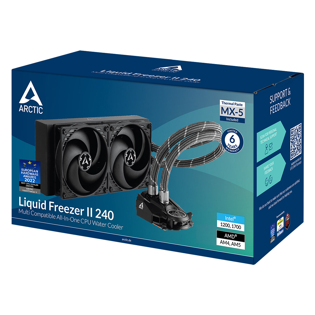 Система водяного охлаждения Arctic Cooling Liquid Freezer II 240 new AMD clip (ACFRE00046B)