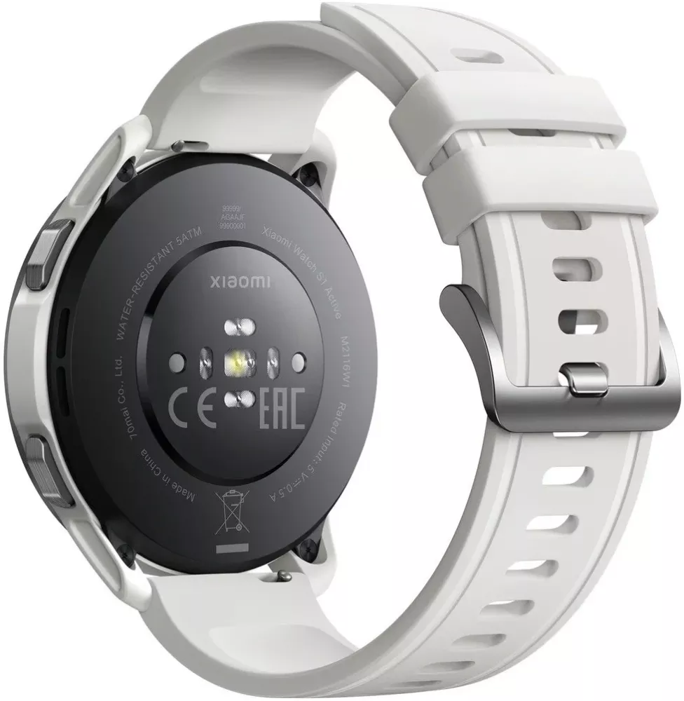 Умные часы Xiaomi Watch S1 Active (серебристый/белый, международная версия) (BHR5381GL)