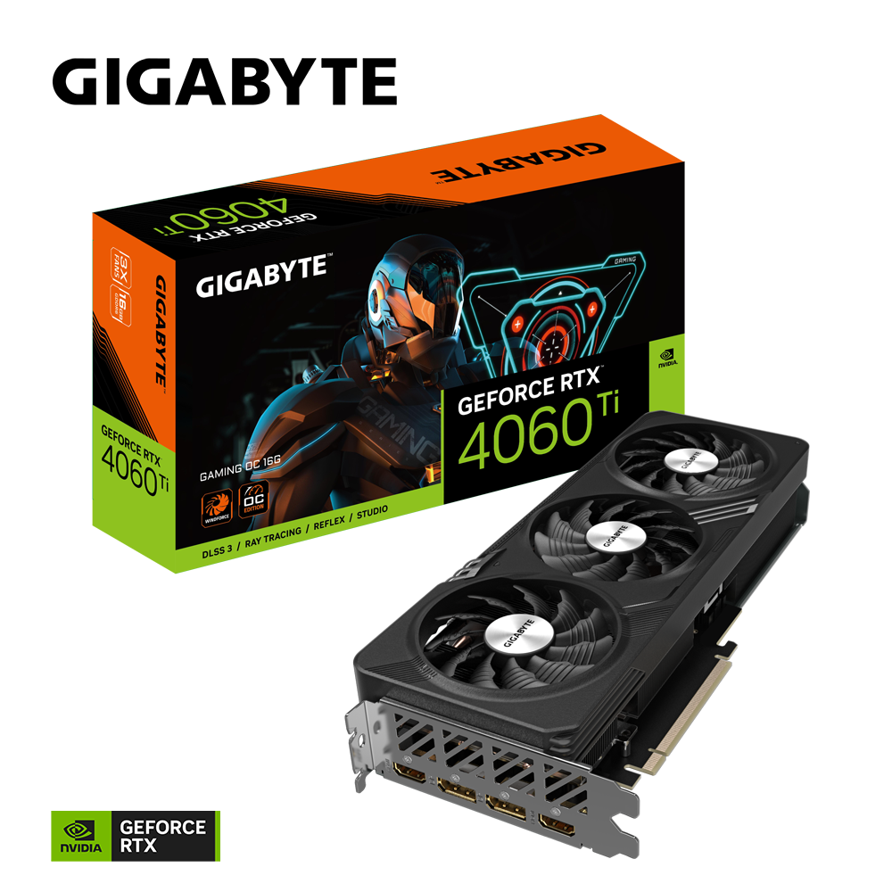 Видеокарта Gigabyte RTX 4060Ti Gaming OC 16G (GV-N406TGAMING OC-16GD)