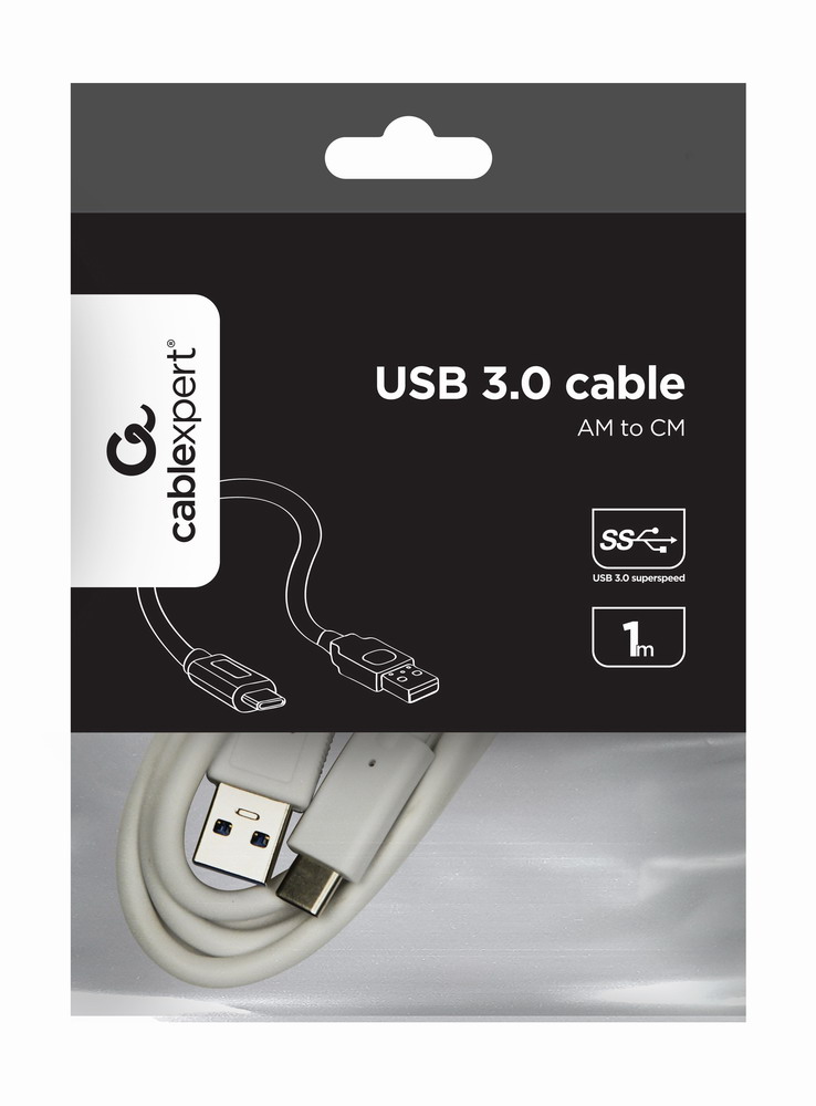 Кабель Cablexpert CCP-USB3-AMCM-1M-W