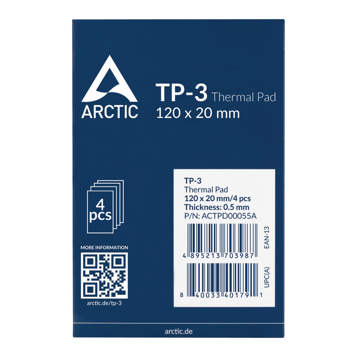 Термопрокладка Arctic Cooling TP-3 4x Pack (ACTPD00055A)