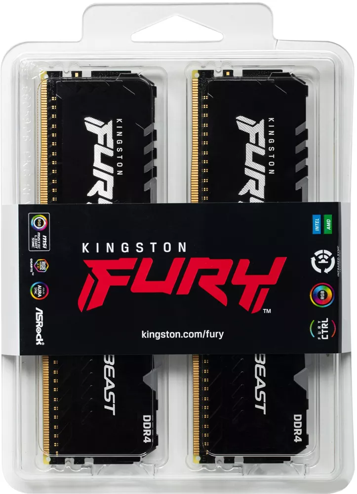   16Gb (2*8Gb) Kingston FURY Beast RGB (KF432C16BB2AK2/16)