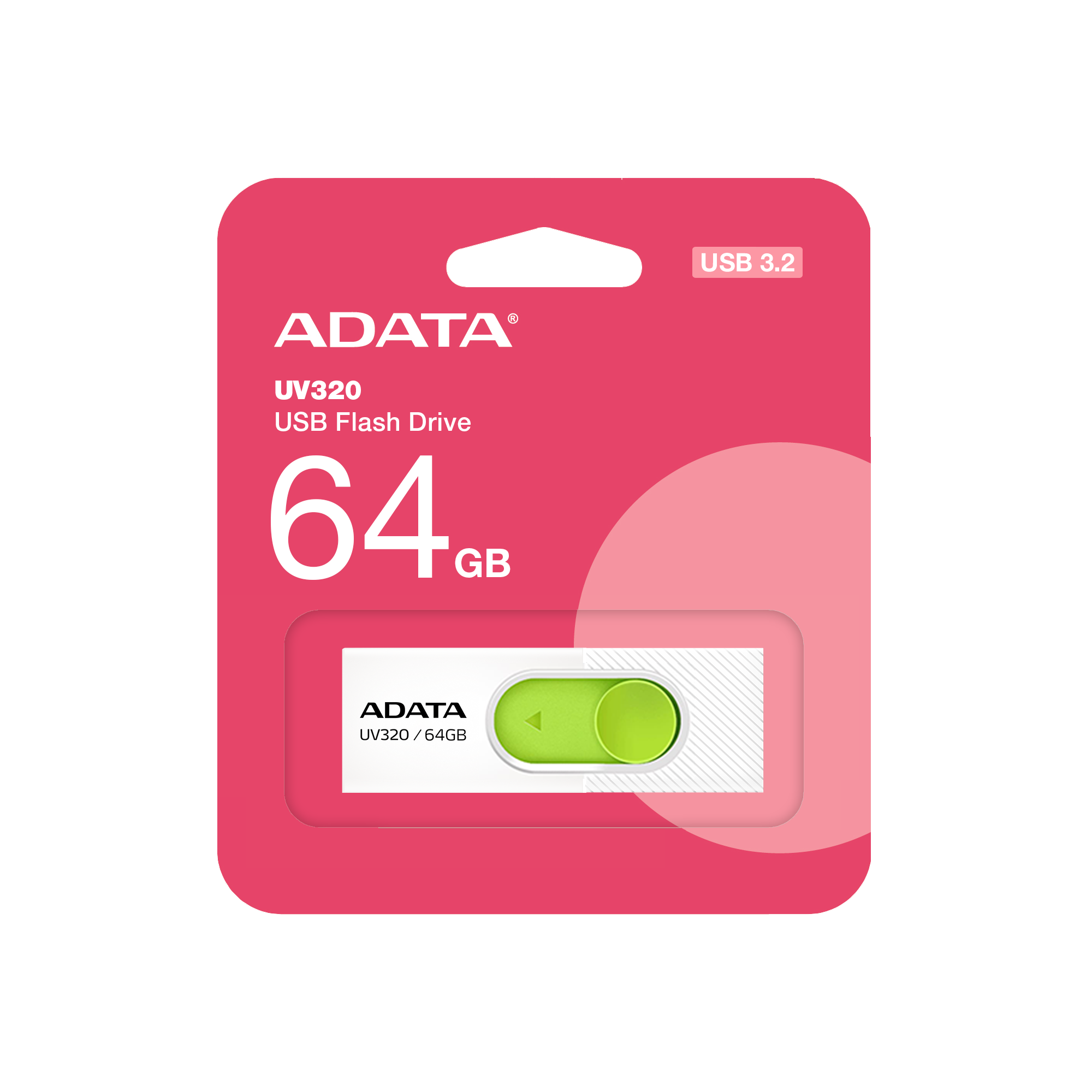 Usb flash disk 64Gb A-DATA UV320 (AUV320-64G-RWHGN)