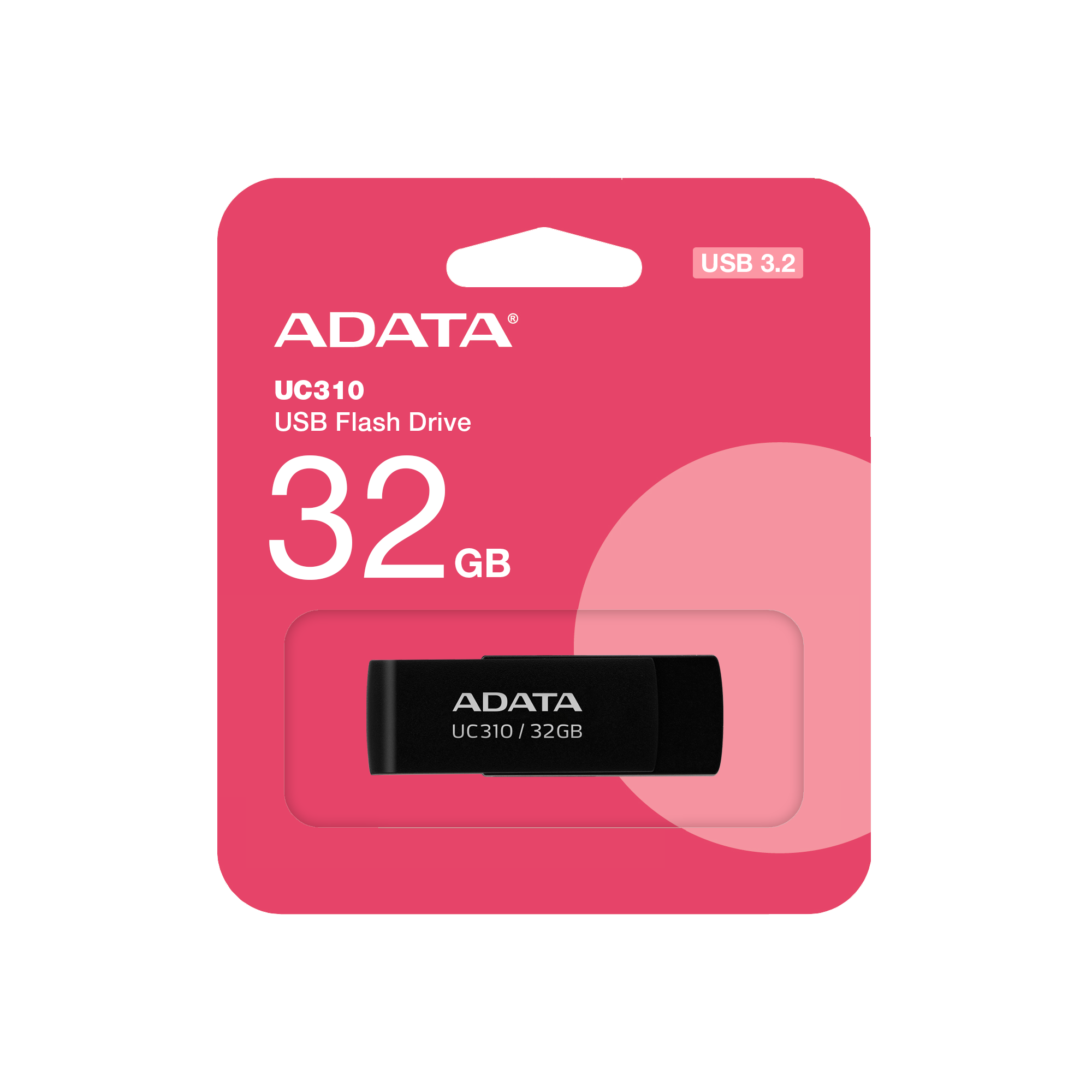 Usb flash disk 32Gb A-DATA UC310 (UC310-32G-RBK)