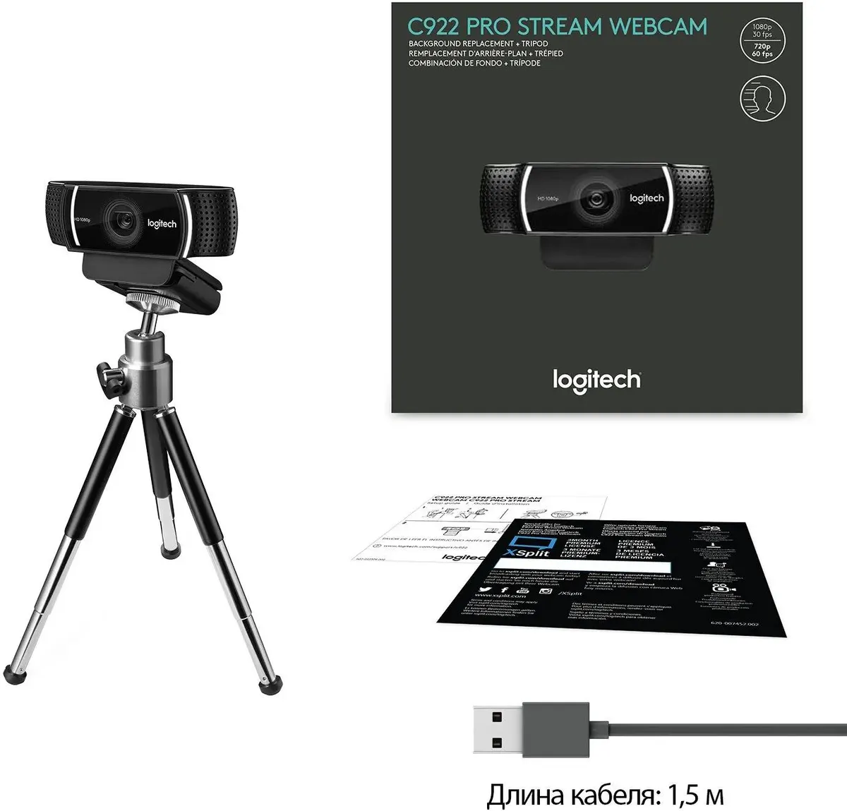 - Logitech C922 Pro Stream (960-001089)
