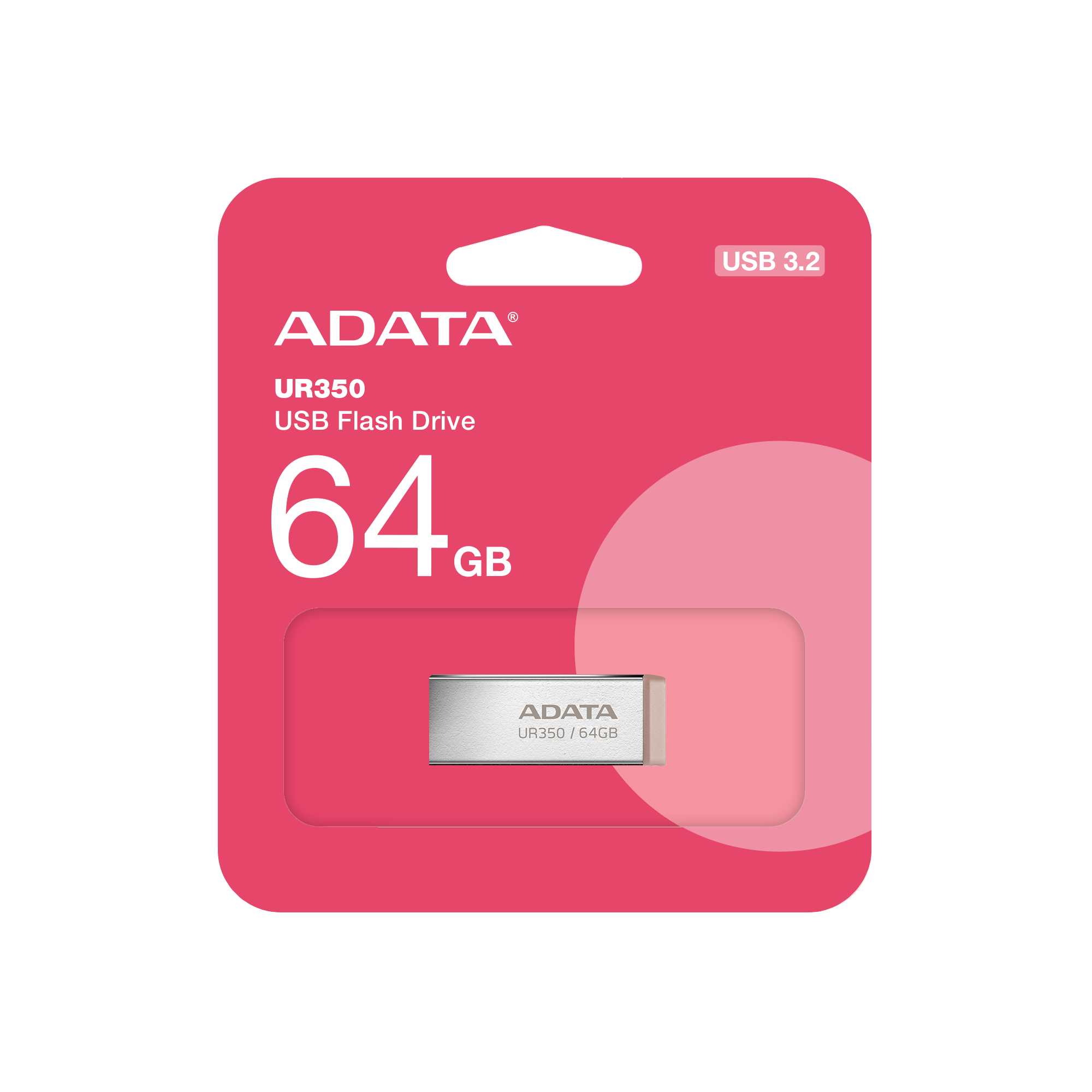 Usb flash disk 64Gb A-DATA UR350 (UR350-64G-RSR/BG)