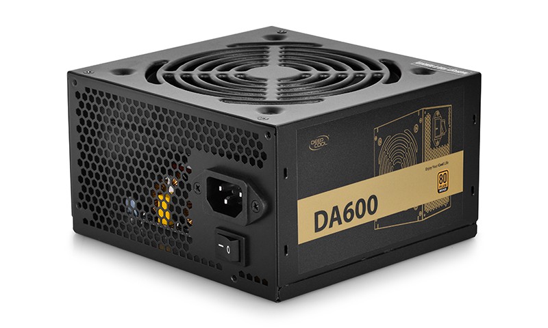 Блок питания 600W Deepcool DA-600 DP-BZ-DA600N (120mm, 24+8pin, 4x6/8pin, 3xMolex, 5xSATA, aPFC, 80+ Bronze)