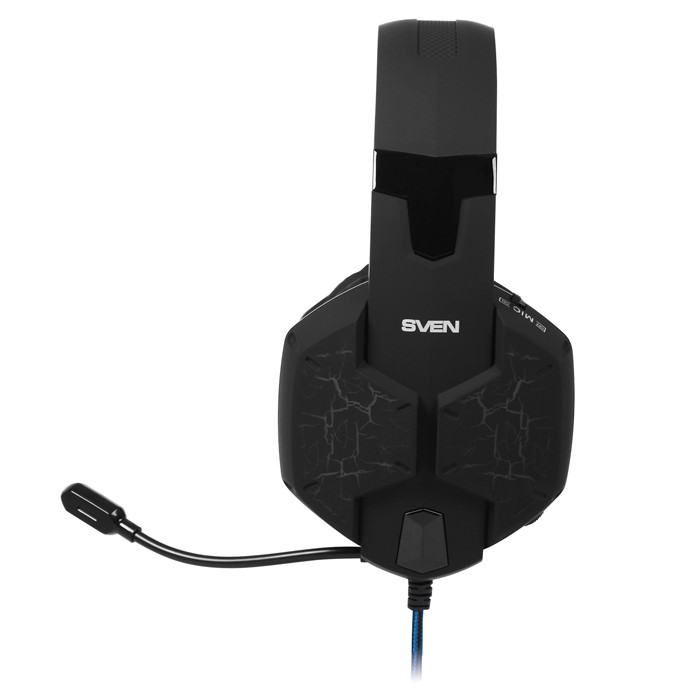 Наушники Sven AP-U980MV Black-Blue (мониторные, закрытые, подсветка, 20-20000Гц, 32 Ом, USB)