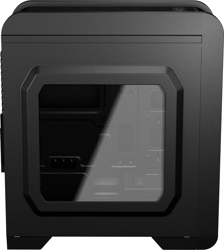  Aerocool QS-240 Black (Minitower, microATX, USB3, Fan, Window)
