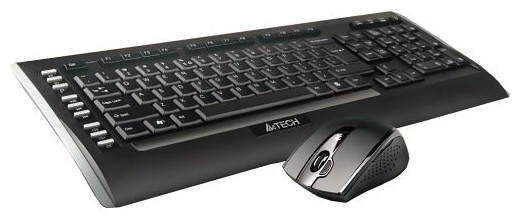 Беспроводной набор клавиатура + мышь A4Tech 9300F Black