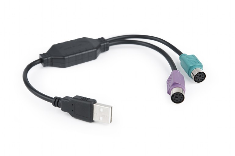 Переходник Cablexpert UAPS12-BK (USB to PS2) Black
