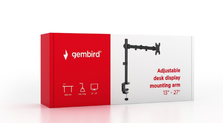 Настольный кронштейн Gembird MA-DF1-01 для LCD 13-27" и до 8 кг