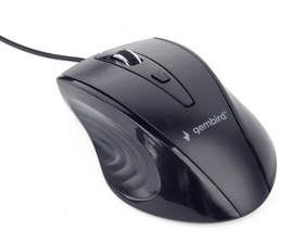 Мышь Gembird MUS-4B-02 Black (1200dpi, 4 кнопки, USB)