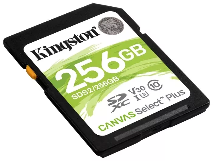 Карта памяти 256Gb Kingston Canvas Select Plus (SDS2/256GB)