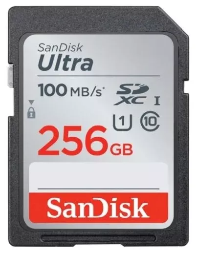 Карта памяти 256Gb Sandisk Ultra SDXC (SDSDUNC-256G-GN6IN)