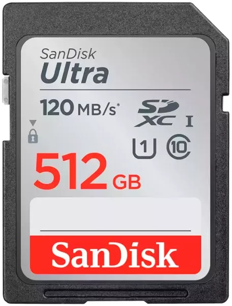 Карта памяти 512Gb Sandisk Ultra SDXC (SDSDUNC-512G-GN6IN)