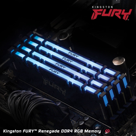 Модуль памяти 16Gb Kingston FURY Renegade RGB (KF430C15RB1A/16)