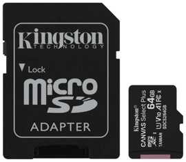 Карта памяти 64Gb Kingston Canvas Select Plus (SDCS2/64GB)