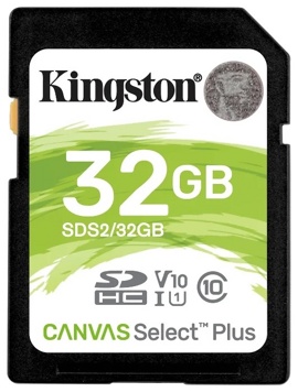 Карта памяти 32Gb Kingston Canvas Select Plus 100R (SDS2/32GB)