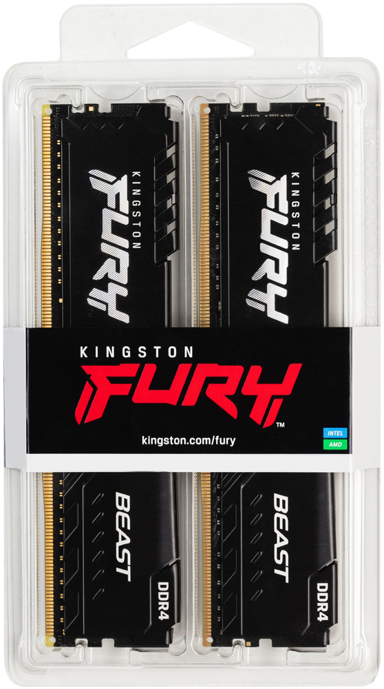 Модуль памяти 8Gb (2*4Gb) Kingston Fury Beast (KF432C16BBK2/8)