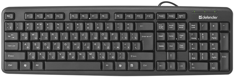 Клавиатура DEFENDER Element HB-520 PS/2 черный