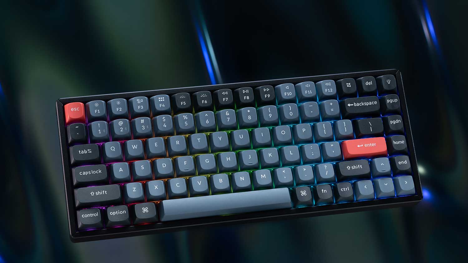 Клавиатура Keychron K2 PRO RGB (K2P-J1-RU) (K pro Red Switch) серый/черный