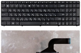 Клавиатура для ноутбука Asus N53, K53, K52, X55, K72, K73 черная (002934)