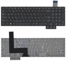 Клавиатура для ноутбука Asus G750 G750JX G750JW черная без рамки (058757)