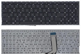Клавиатура для ноутбука Asus X756 черная без рамки (горизонтальный Enter) (059357)