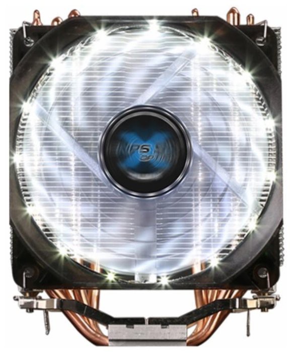  Zalman CNPS9X Optima (Soc775/1151/AM3, 600-1500rpm, 60.98CFM, 26dBa, 180W, 4pin, White LED)