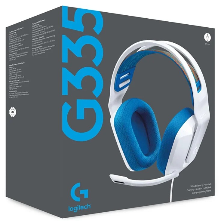 Наушники Logitech G335 Wired Gaming Headset (белые) (981-001018)