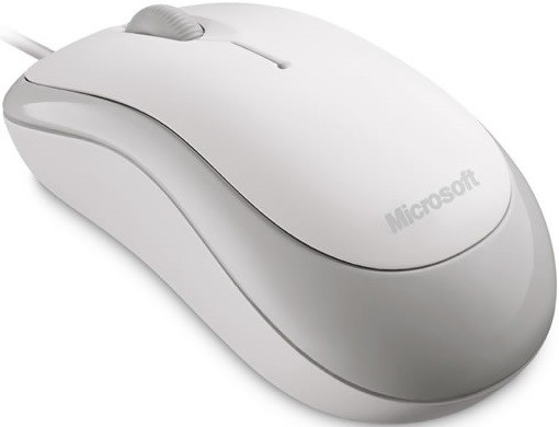 Мышь Microsoft Basic Optical Mouse v2.0 (P58-00060) White (1000dpi, оптическая, 3 кнопки, USB)